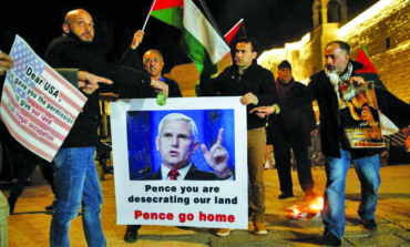 Frustrated Palestinians snub Pence, tell Trump Jerusalem is not for sale