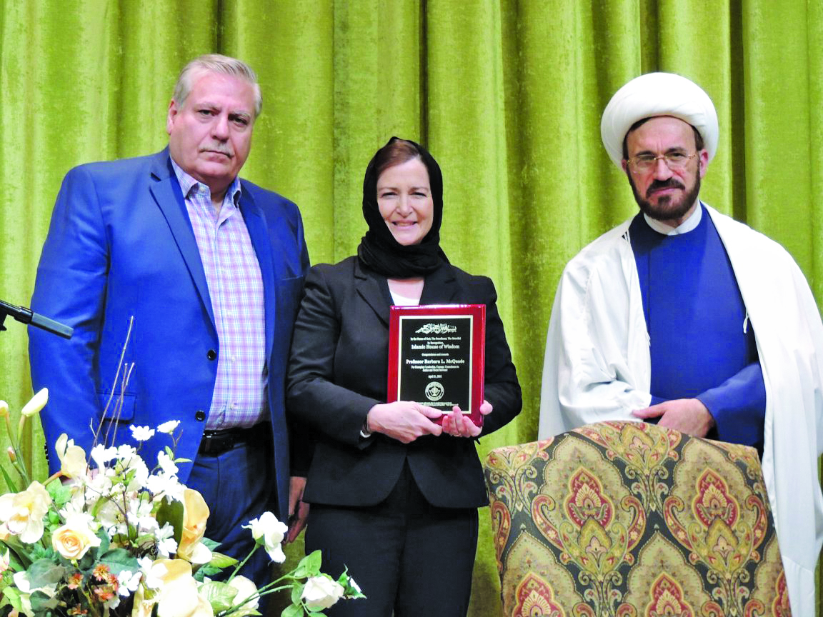 Islamic House of Wisdom honors Barbara McQuade and Dr. Nassib Fawaz