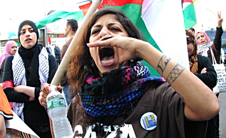 Arab Americans rally in Bay Ridge, Brooklyn against U.S. embassy move, Israeli brutality in Gaza