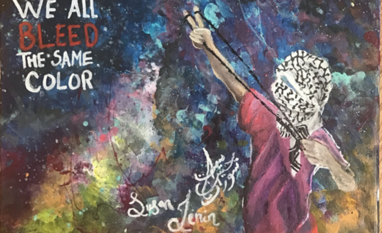 Palestinian American artist exhibits paintings inspired by life
