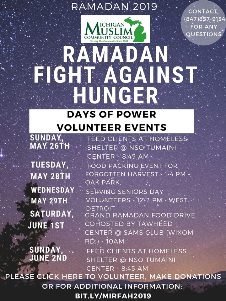 Michigan Muslim Community Council organizes Ramadan Fight Against Hunger campaign