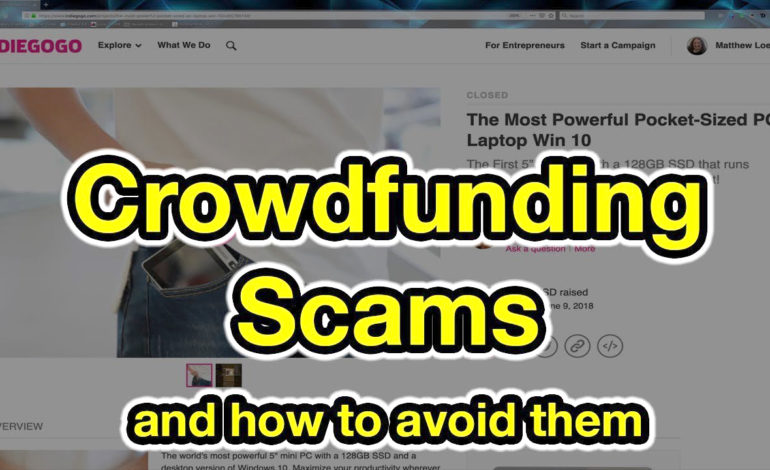 Avoid crowdfunding scams