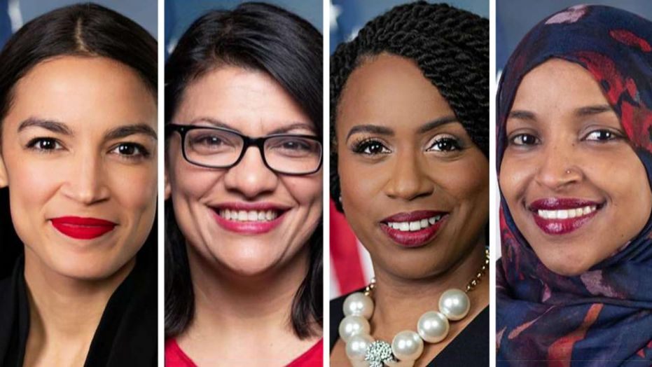 Members of "the squad" of young representatives in Congress
