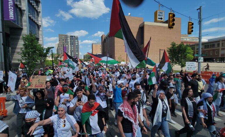 Three thousand protesters mobilize in downtown Ann Arbor, demand “Free Palestine”