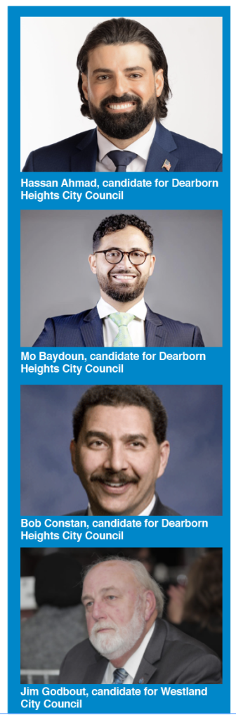 Endorsed City Council candidates in Dearborn Heights and Westland in the Primary election