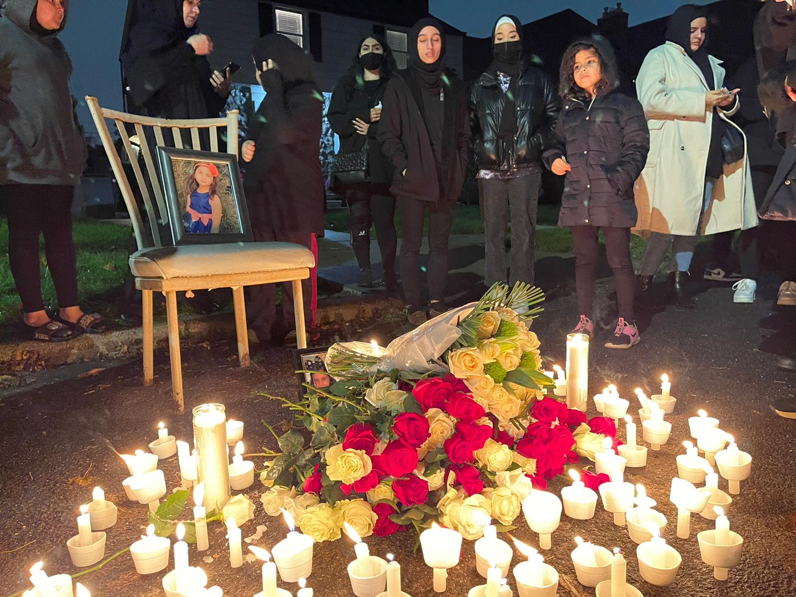 Candle light vigil for Batoul Haidar Al Fadawi in Dearborn, Nov. 9. Photo: Imad Mohamad/The Arab American News