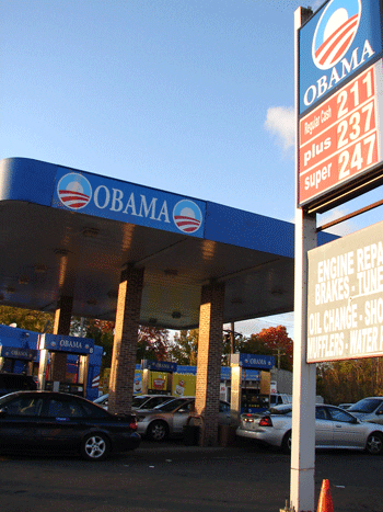 Gas station fuels election hopes