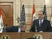 WATCH VIDEO: Iraqi journalist throws shoes at Bush