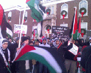 Hundreds protest Gaza bombardment in second local demonstration