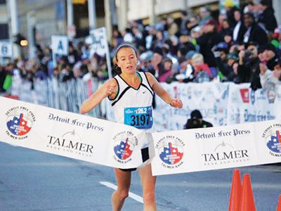 Dearborn resident wins women’s race at Detroit Free Press/Talmer Bank Marathon