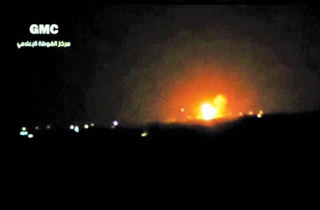 Israel strikes alleged arms depot near Damascus airport