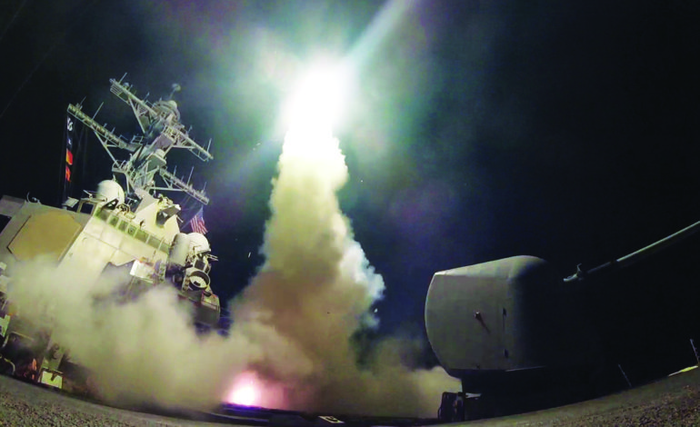 U.S. warships strike Syrian airfield in response to Idlib ‘chemical attack’