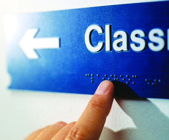 UM-Dearborn student honored for working to fix incorrect braille signs