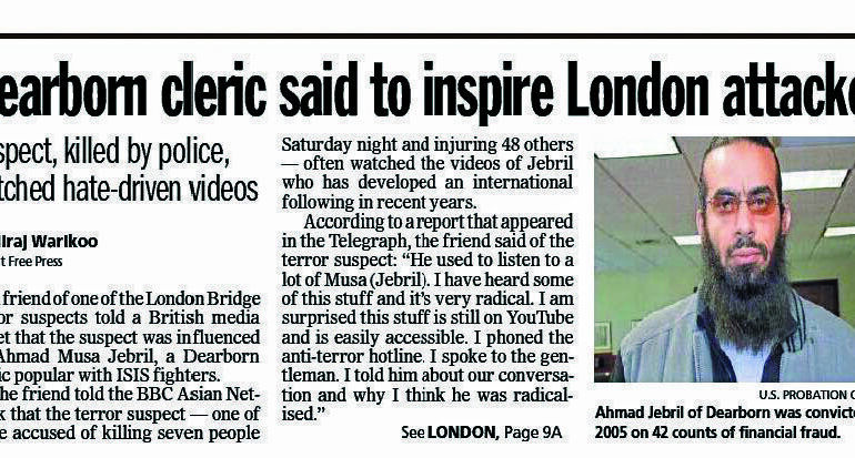 Ahmad Jibril doesn’t belong to Dearborn