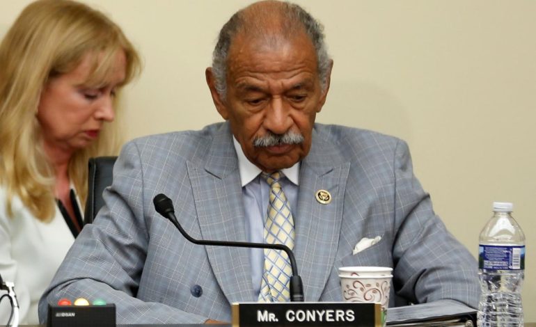 Conyers hospitalized as top House Democrat calls for his resignation