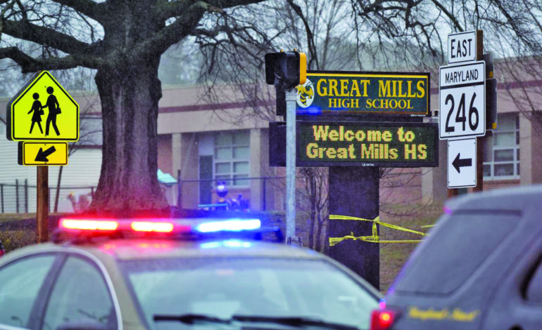 Two wounded in Maryland school shooting, student gunman killed