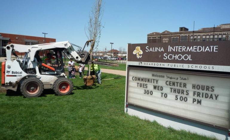 Rotary Club of Dearborn steps up to a tree planting challenge