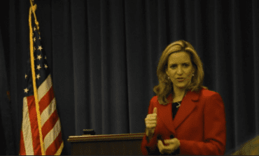 Secretary of State candidate Jocelyn Benson reiterates campaign pledges at Dearborn town hall