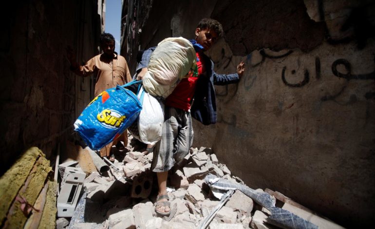 Saudi-led coalition strikes Sanaa’s densely-populated district, civilian casualties reported