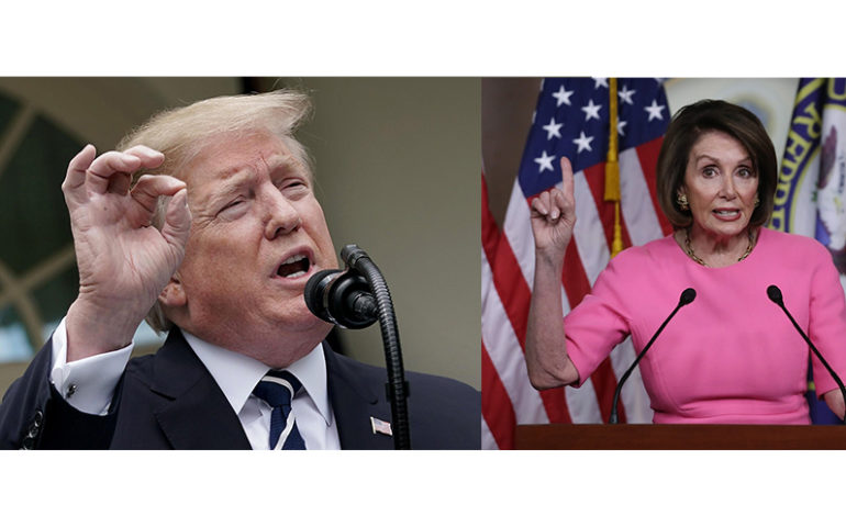 Trump, Pelosi exchange insults and accusations as chaos engulfs Washington