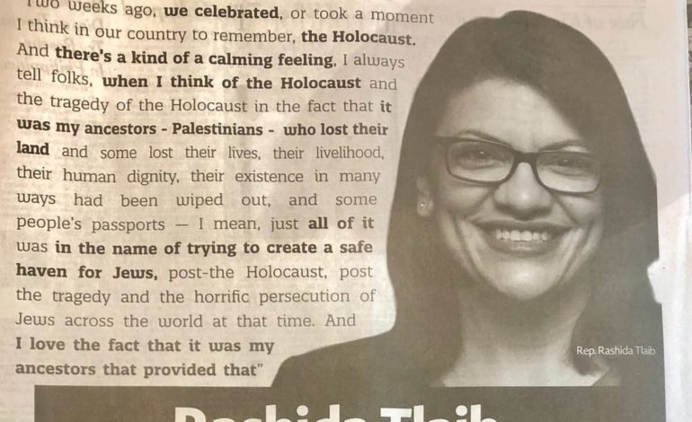 New York Times criticized for publishing “deceptive and dishonest” anti-Rashida Tlaib ad