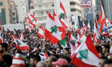 Lebanese protesters pack streets to mark independence day