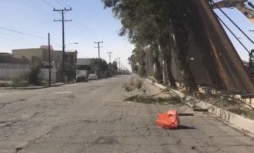 Part of Trump’s wall damaged by gusts of wind