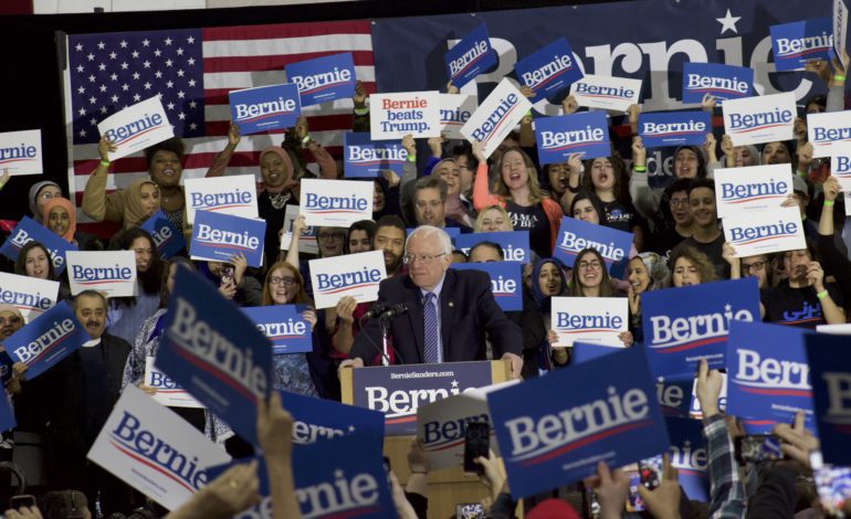 "Amo Bernie" speaks to energized Arab American supporters in Dearborn