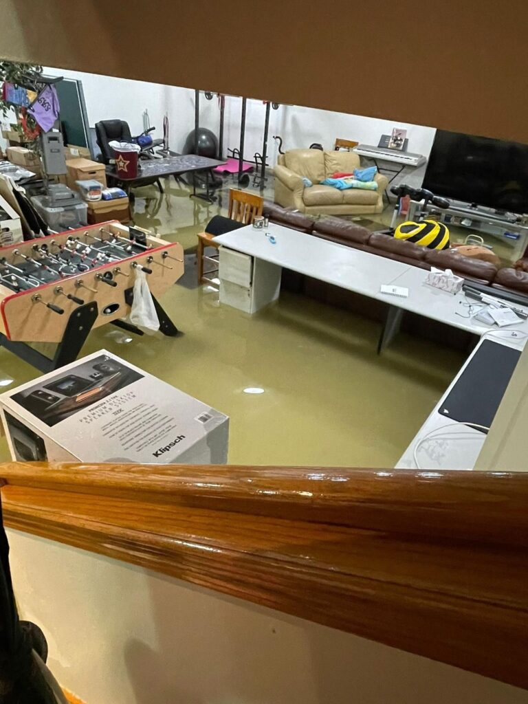 A flooded basement in Dearborn, June 26, 2021. File photo