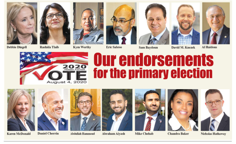 The Arab American News endorsements for the August 4 primary election