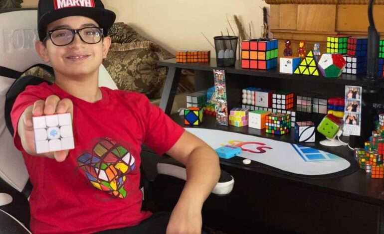 Dearborn student takes social media by storm with Rubik’s Cube art