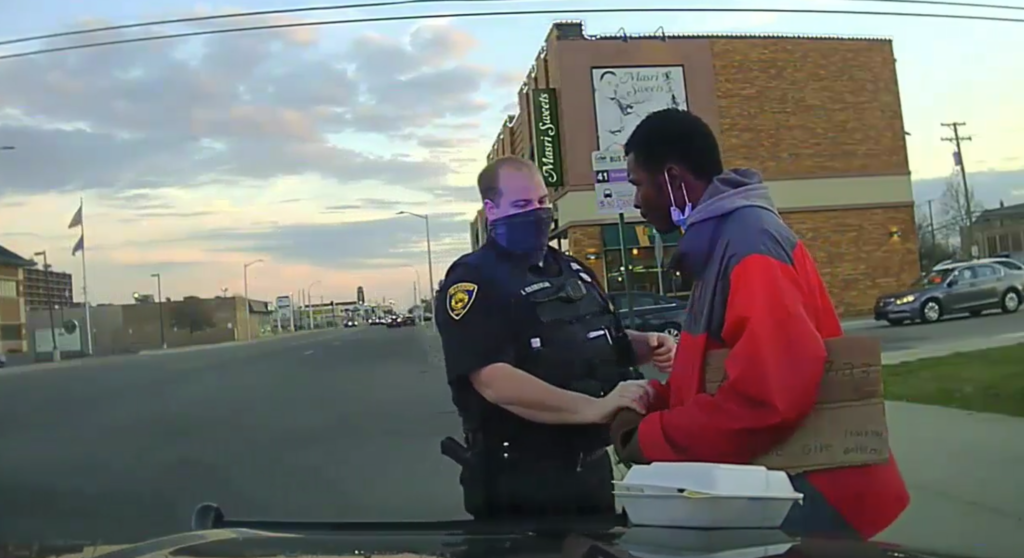 Jaquan Murphy asked the Dearborn Police offer why he was being stopped before the officer grabbed his wrist