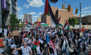 Three thousand protesters mobilize in downtown Ann Arbor, demand "Free Palestine"