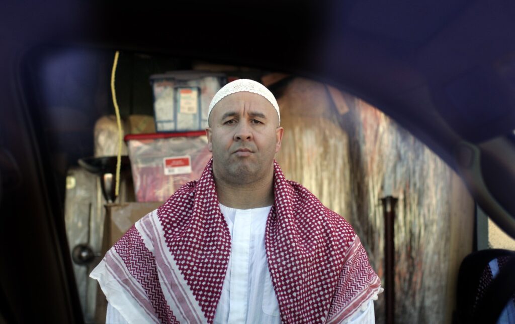Convicted con man and informant Craig Monteilh was instructed by the FBI to pose as a Muslim mosque-goer. He was instructed to record conversations, use personal information to create more informants, coopt Muslims into violent ideas, and other activities. Photo: The Los Angeles Times