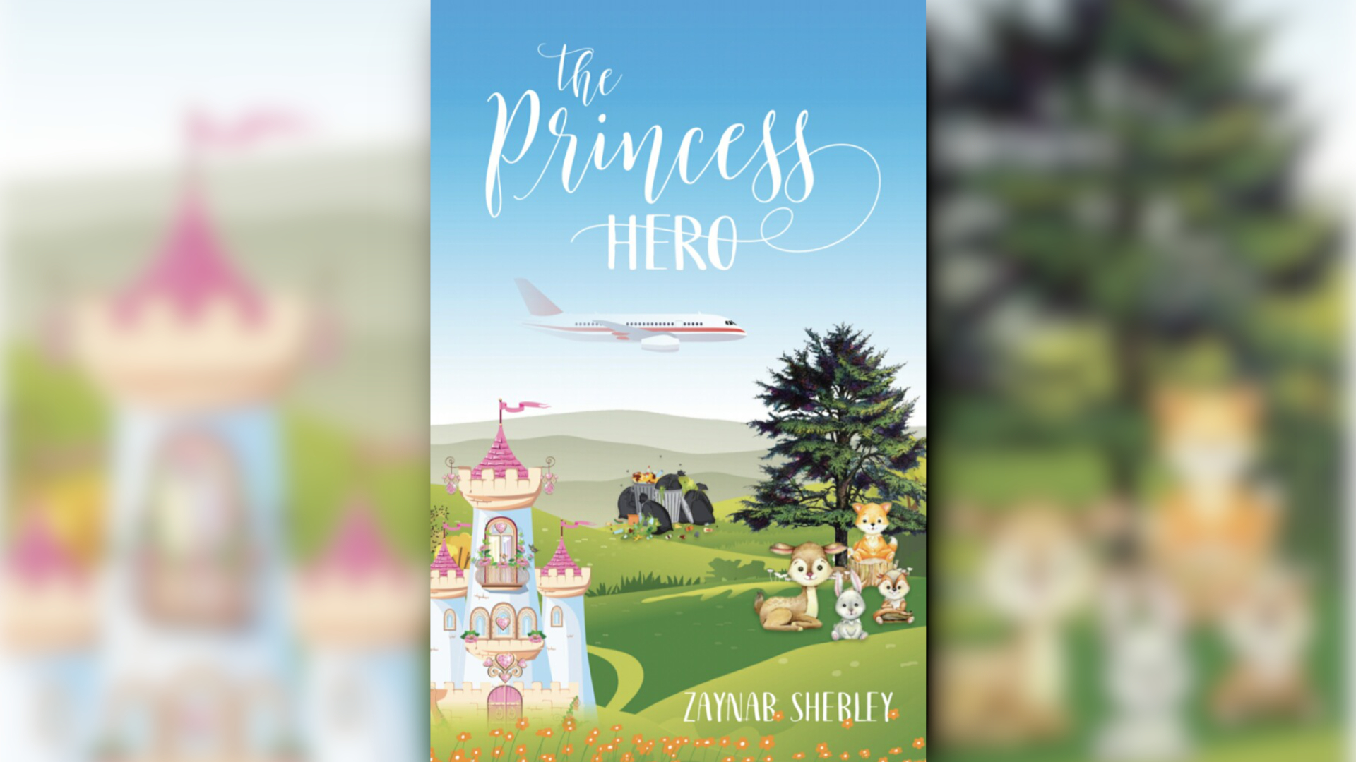 Front cover of 11-year-old author Zaynab Shebley's new children's book The Princess Hero