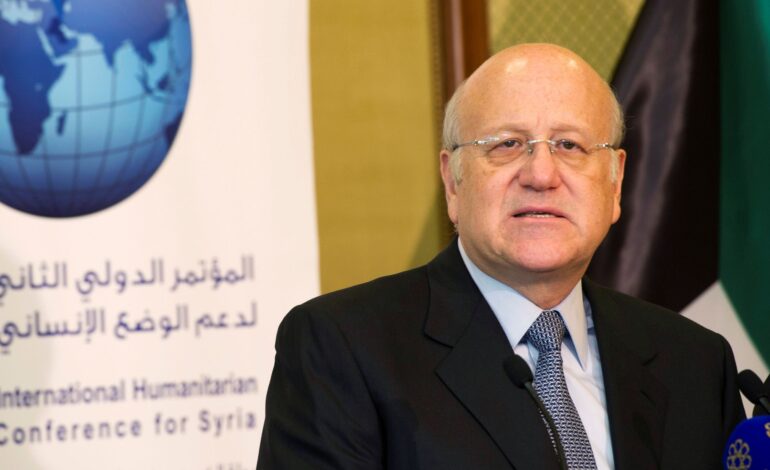Lebanese PM Mikati likely to be nominated again amid deep crisis -sources