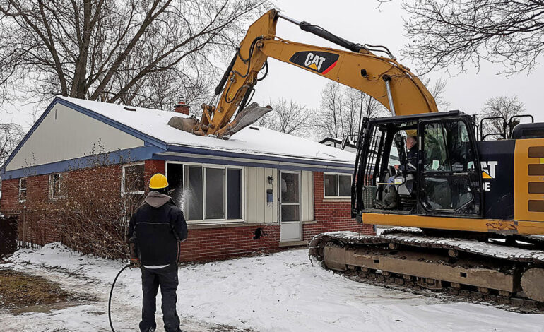 Dearborn Heights purchases and demolishes four more homes in Ecorse Creek area in an effort to mitigate flooding