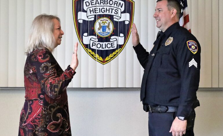 Dearborn Heights Police Officer promoted to Sergeant
