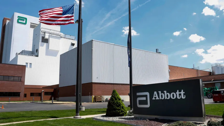 The Abbott manufacturing facility in Sturgis, Michigan. Photo: Jeff Kowalsky/AFP/Getty Images