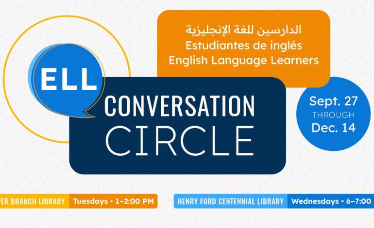 Dearborn libraries to hold weekly conversation circles for English language learners