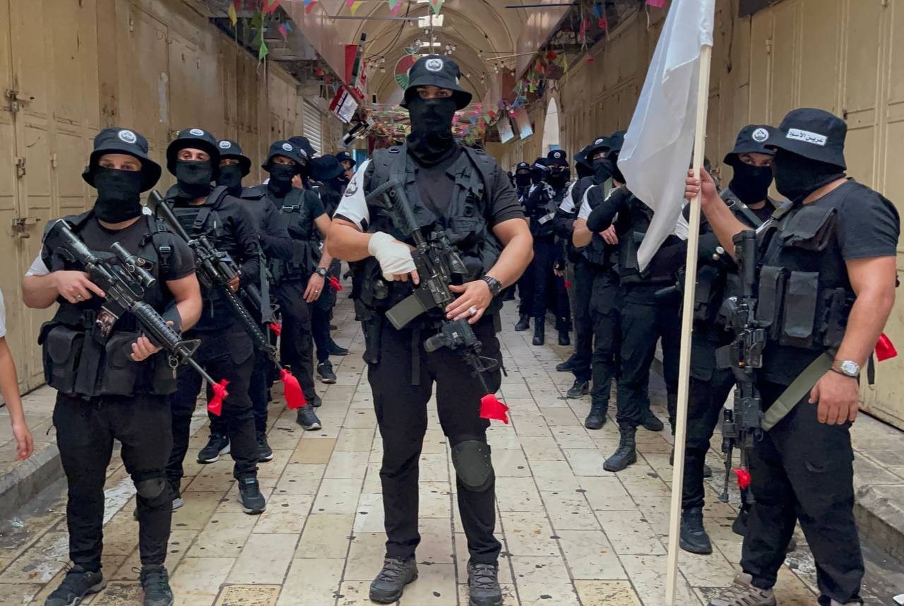 The Lion's Den resistance group in the old city of Nablus