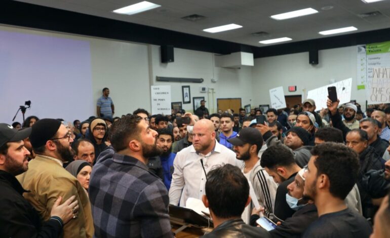 Dearborn school board reconvenes after protest over library books brings Monday’s meeting to an early end